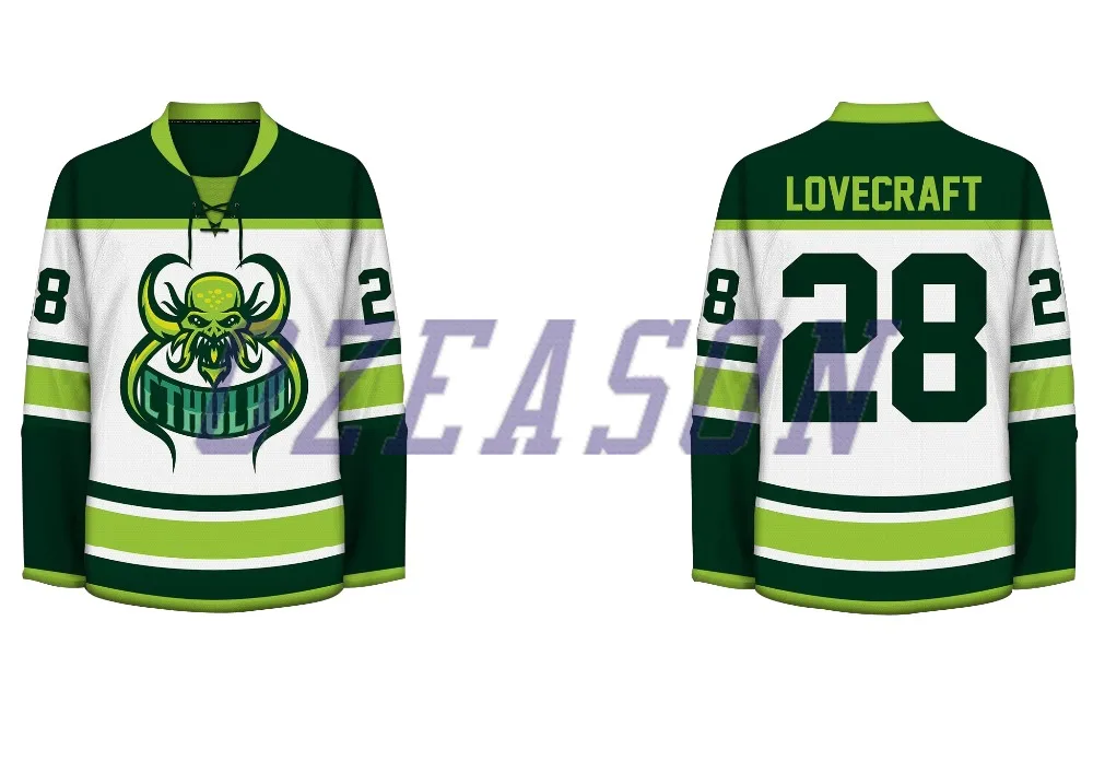 Custom Made Mens Fully Sublimated Printing Funny Hockey Jersey