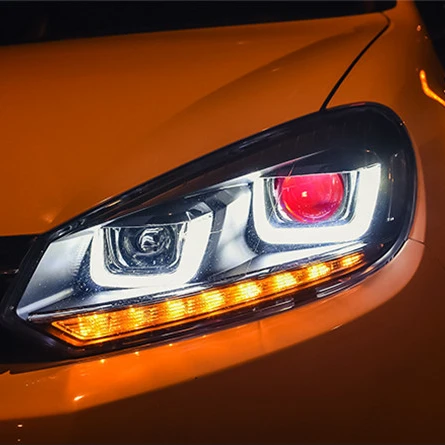 VLAND manufacturer for car lamp for GOLF 6 headlight 2008 2009 2010 2011 2012 2013 head lamp with signal light+DRL