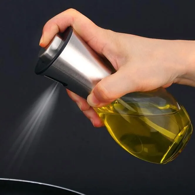 200ml Kitchen Olive Oil glass bottle Mist Sprayer oil bottle