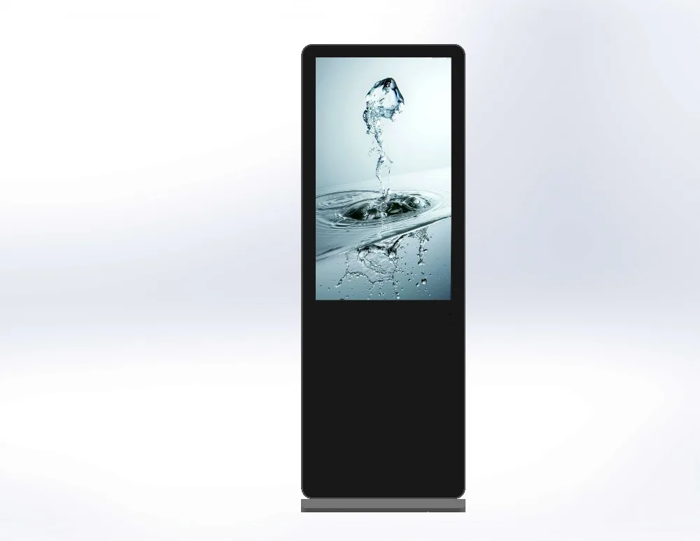 
high brightness 2000 cd/m2 digital signage kiosk display stand 