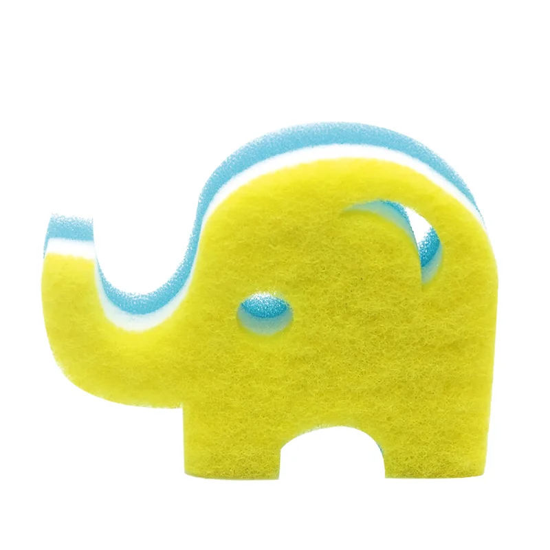 Cute Cartoon Shape Household Kitchen Clean Sponge Scourer