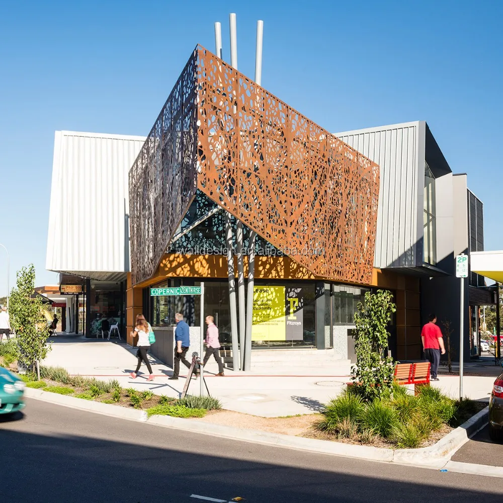 Atlanta exterior metal wall facade for building exterior wall decoration