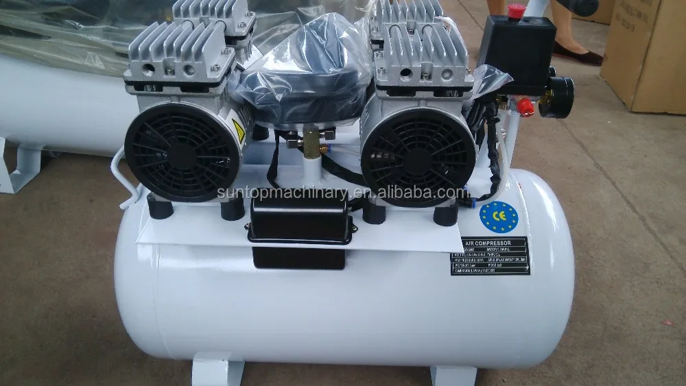 50L 0.75 * 2HP поршень oilless воздушный компрессор