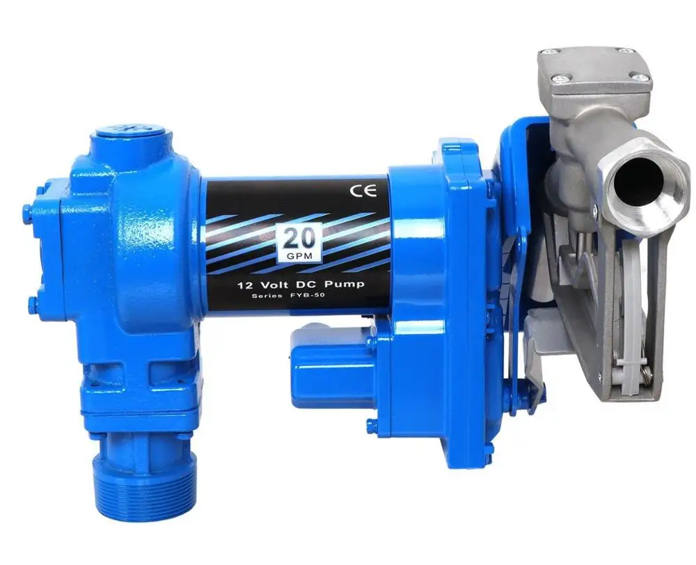 
12 Volt 20 GPM Diesel Gas Gasoline portable electric oil Pump 