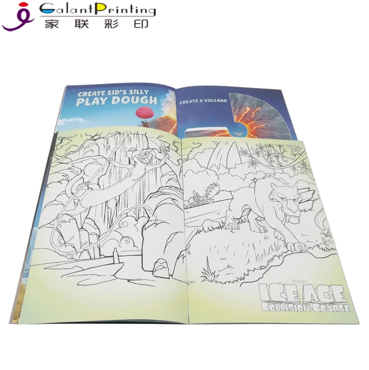 Cheap Custom Illustrated Books Printing Child Marvel Comic Drawing and Painting Book with Perfect Binding