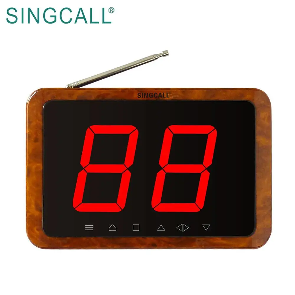SINGCALL Ultra-thin Pager With Display Waiter Service Customer System