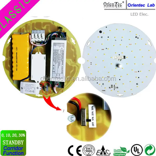 
15 Watt, 1,550 Lumens Cool White 4,000K LED Emergency 3 hour maintained Gear Tray with corridor function 