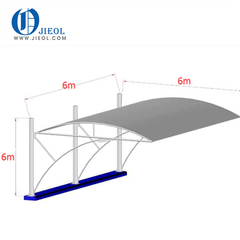 Top quality Wind resistant Sun shade carport for parking