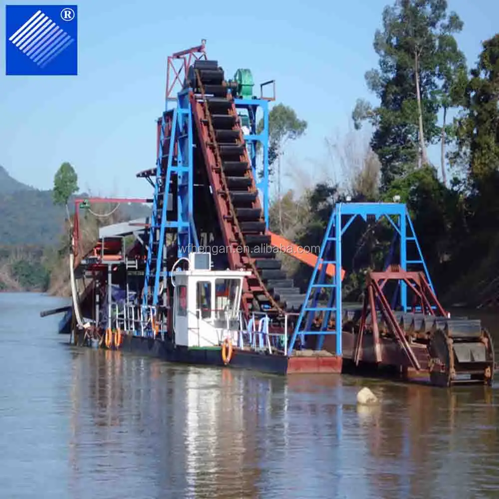 Африканская Лидер продаж, катушечная цепь, аллювиальное оборудование для дноуглубления золота на продажу