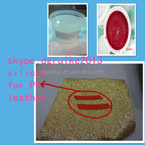 Двухкомпонентный жидкая силиконовая резина для пу изделия из кожи печать