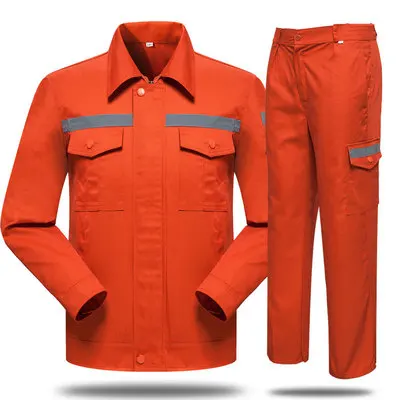 
Orange Flame Retardant Safety Uniform For Construction Workers 