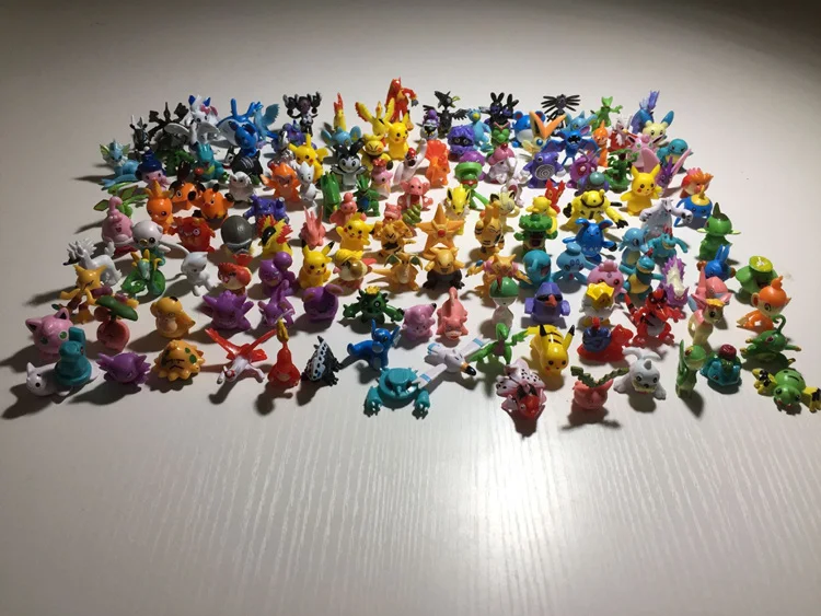 
144 Pcs 2-3cm Cartoon Pokemon Pocket Monster Figure Pokemon PVC figure Toys For Kids 