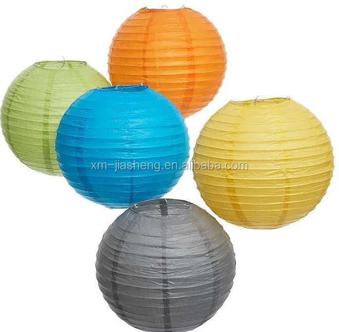 High quality customized printing big size round chinese traditional paper lantern for wedding,christmas,party,decoration