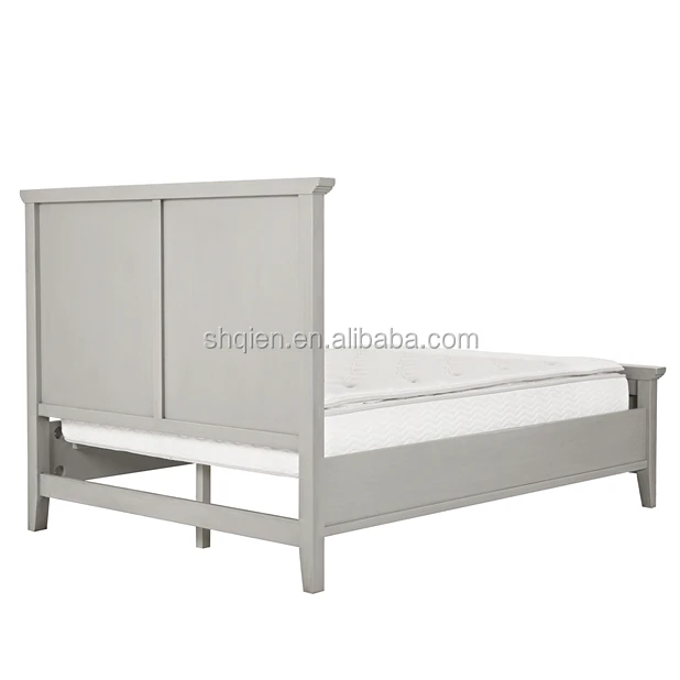 High quality modern American style solid wooden queen bed wholesale for bedroom furniture