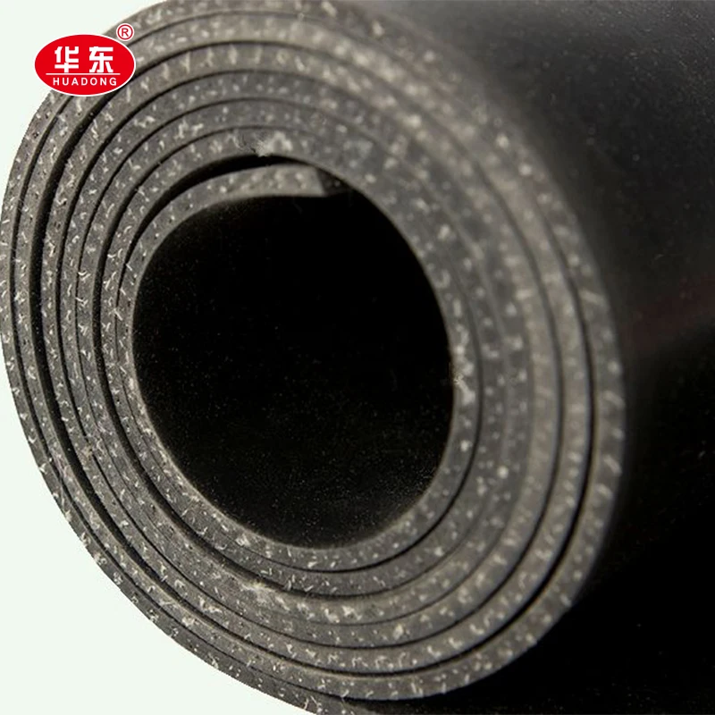 Black Nbr Sbr Cloth Insertion Rubber Sheet For Industrial