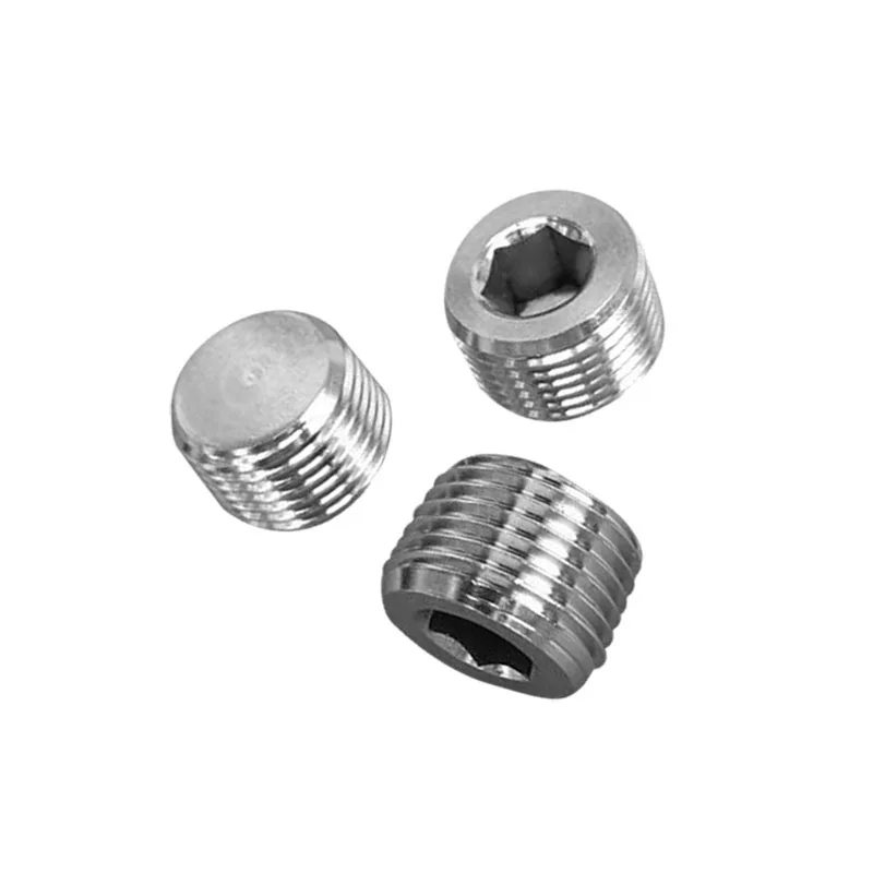 High quality 3/8' inch stainless steel round tube 304 inner hexagon Blocked head Stuffy head oil metal pipe connectors plug