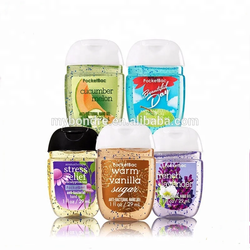 
New come 30ml pocket hand sanitizer gel with silicone holder for travel 