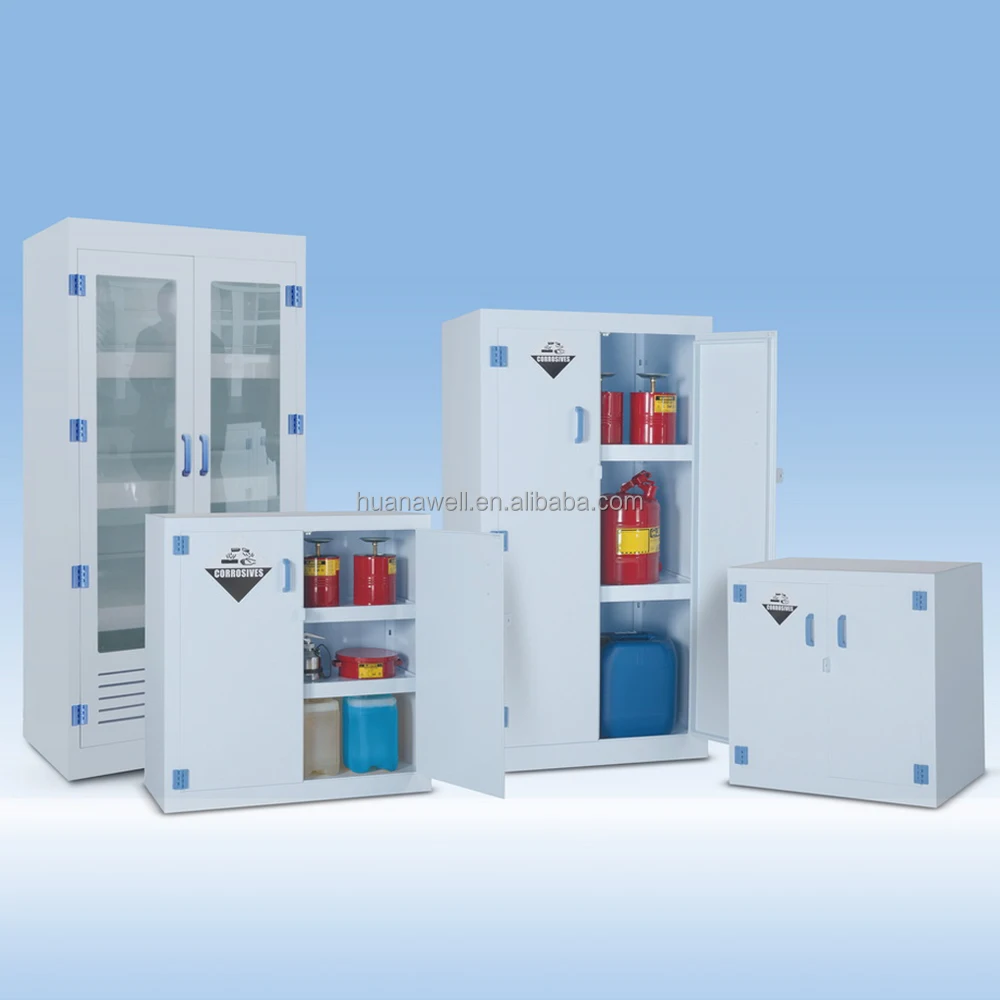 60gal Polypropylene Acid & Corrosive Storage Cabinet for Chemistry Laboratory