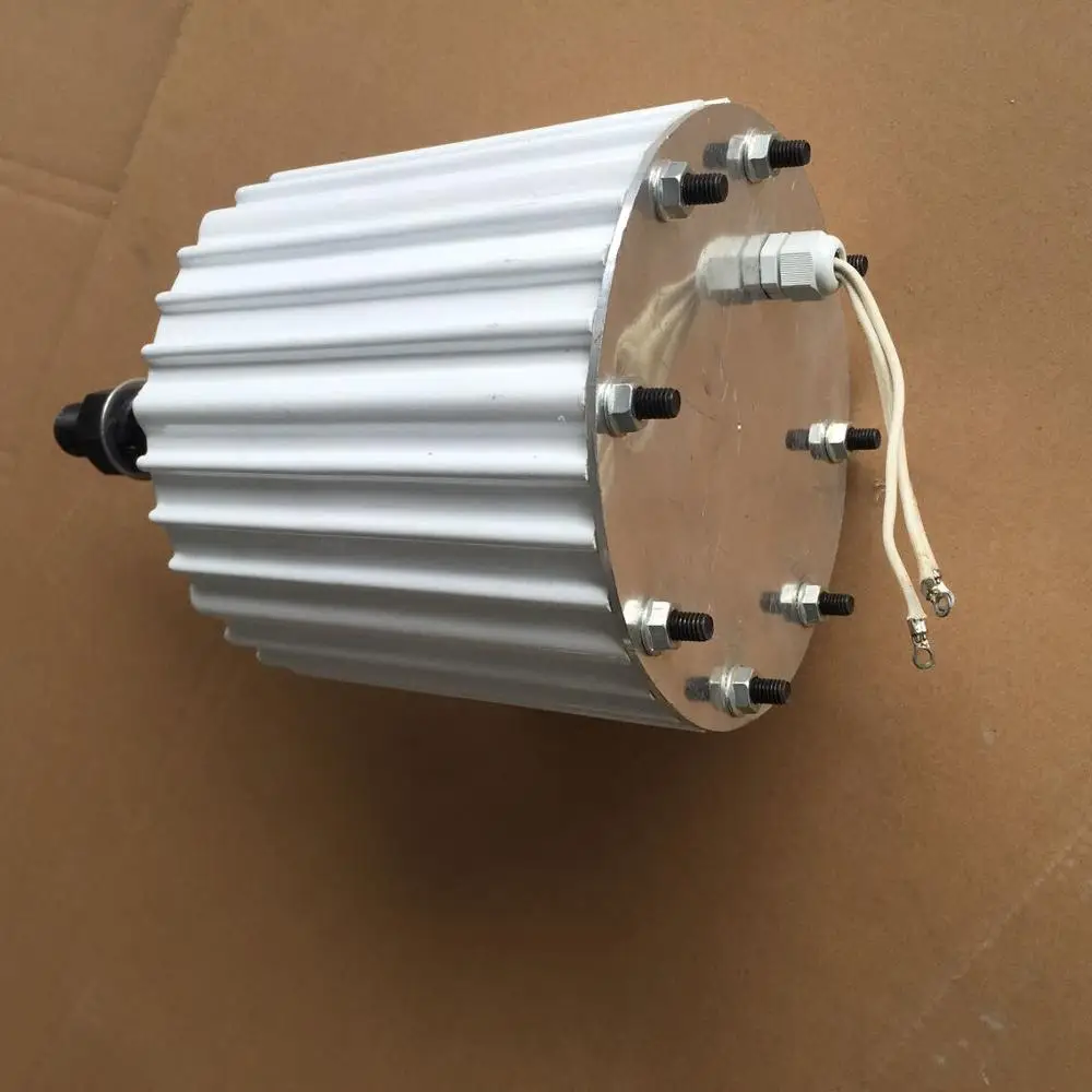 Brushless 2kw Axial flux Permanent Magnet synchronous Generator Price