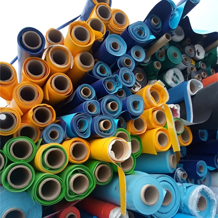 Cheap Price Stocklot Scrape Trims Pvc Coated Fabric Tarpaulin Stock Lots