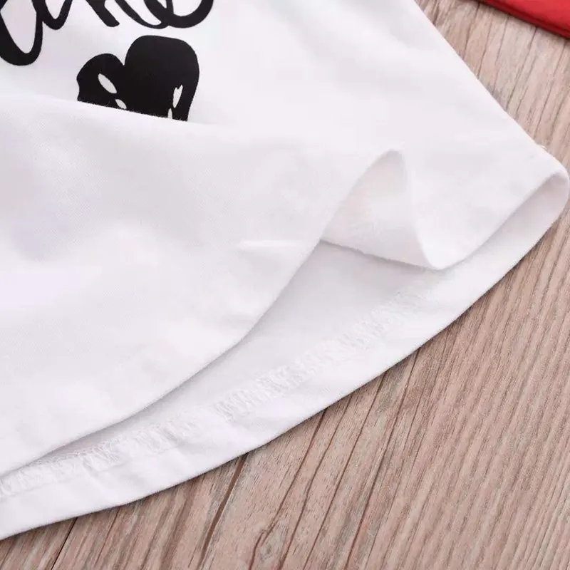 
2019 Valentine Day Girl Letter print tops Summer Autumn t shirt for girls raglan sleeve cloth 1-5T 