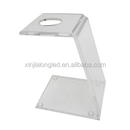 Portable Clear Acrylic Ice Cream Display Stand Acrylic Ice Cream Cone Rack & Carrier