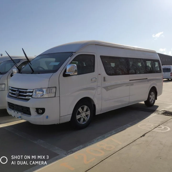 New type mini bus 22seats Foton brand gasoline engine Euro 4 company shuttle bus tourist bus