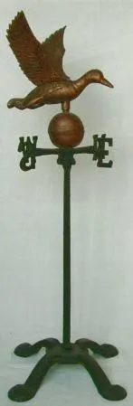 High quality wind vane duck wind vane garden cast iron weathervane wind vane manufacturer