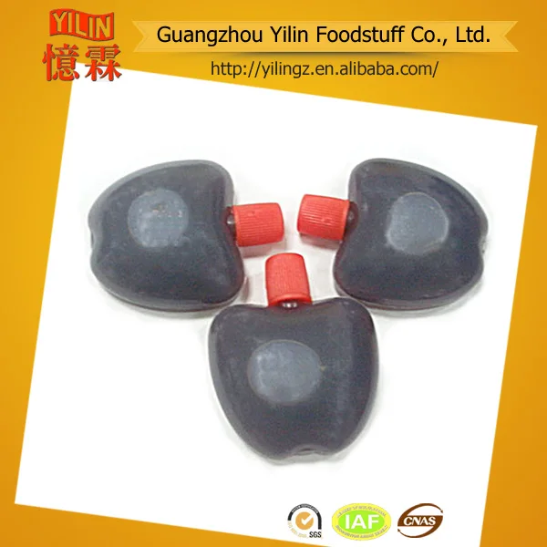 цена конкурентоспособная 6ml форме яблока бутылка пакет соленые соевый соус с верхним качеством для суши еда