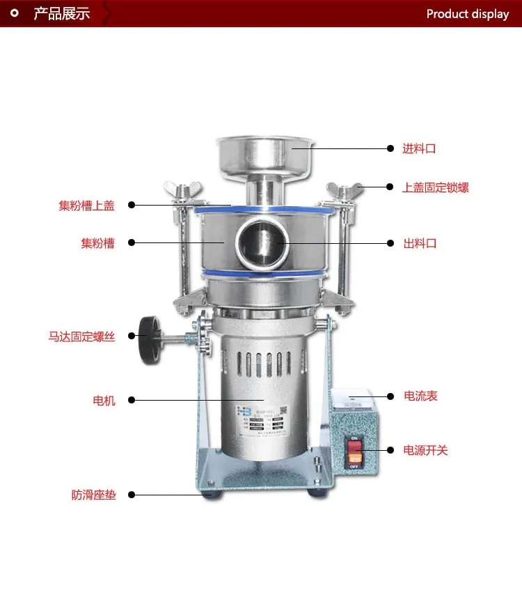 HBM-108 Stagewise Ultrafine grain and spice mill pulverizer SWING TYPE