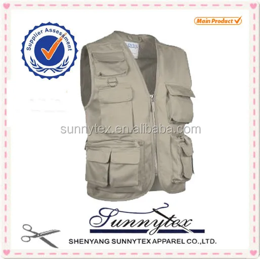 
fishing journalist safari vest for mens design 