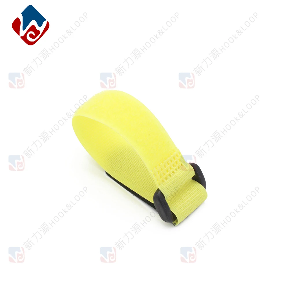 Reusable hook and loop cable straps with plastic fasteners (logo can be customized  if needed)