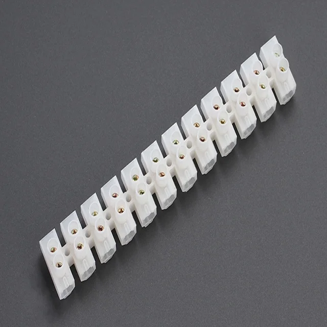 Factory Direct Sell H Type 12 Way Plastic Terminal Block 10 Pcs Pack