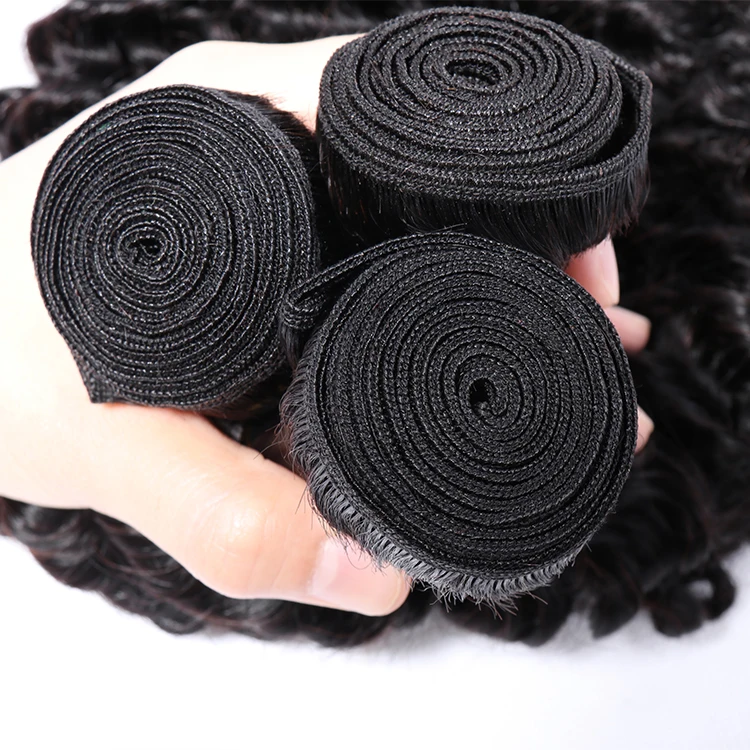 Grade 10a Deep Body Wave Virgin Brazilian Hair Cut From Young Girl, Yiwu Yaki Hair Extension, Cuticle Aligned Deep Wave Hair