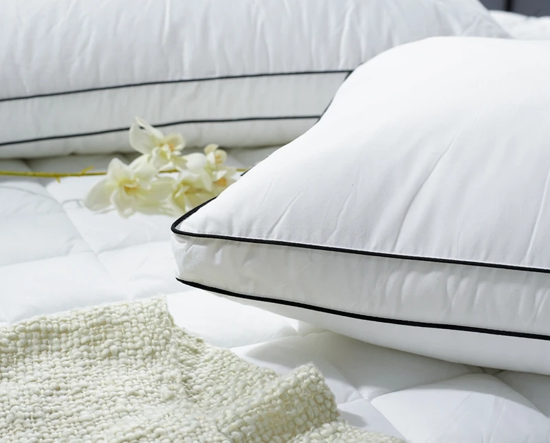 Deeda factory high quality siliconized microfiber hotel pillows