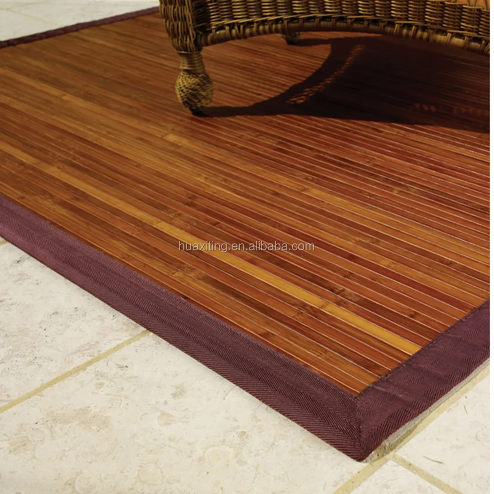 Stained Bamboo mat/Bamboo Carpet Rug Place Mat