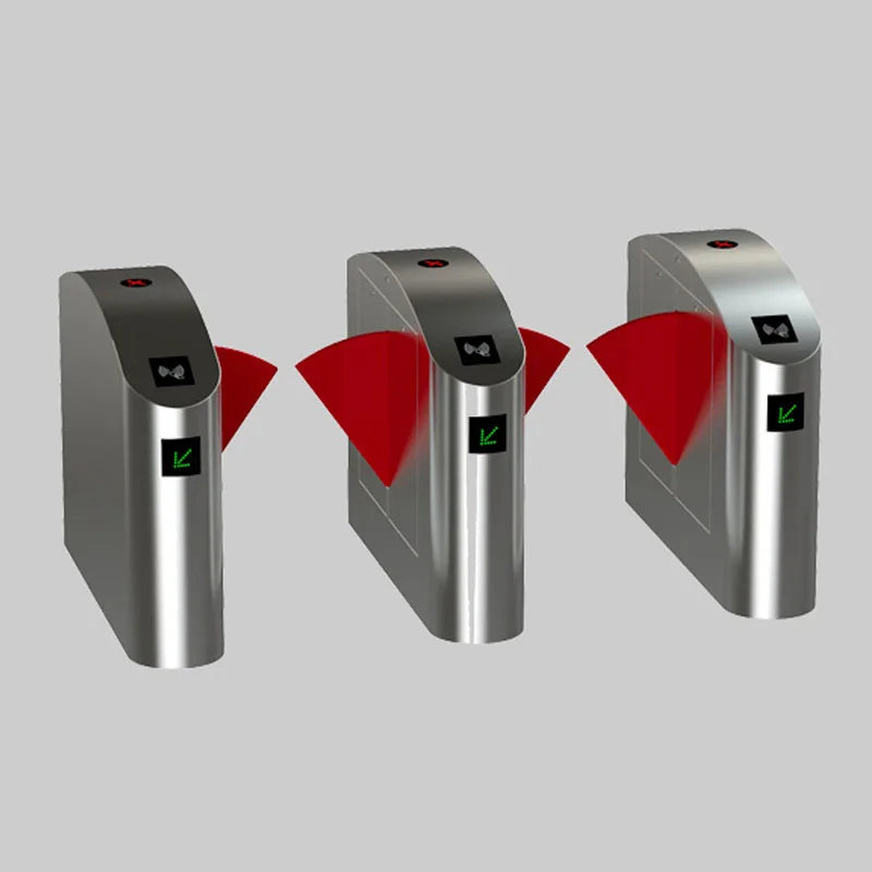 Fingerprint Access Control Flap Barrier Building Counter Electronic Turnstile For Ticket Management System