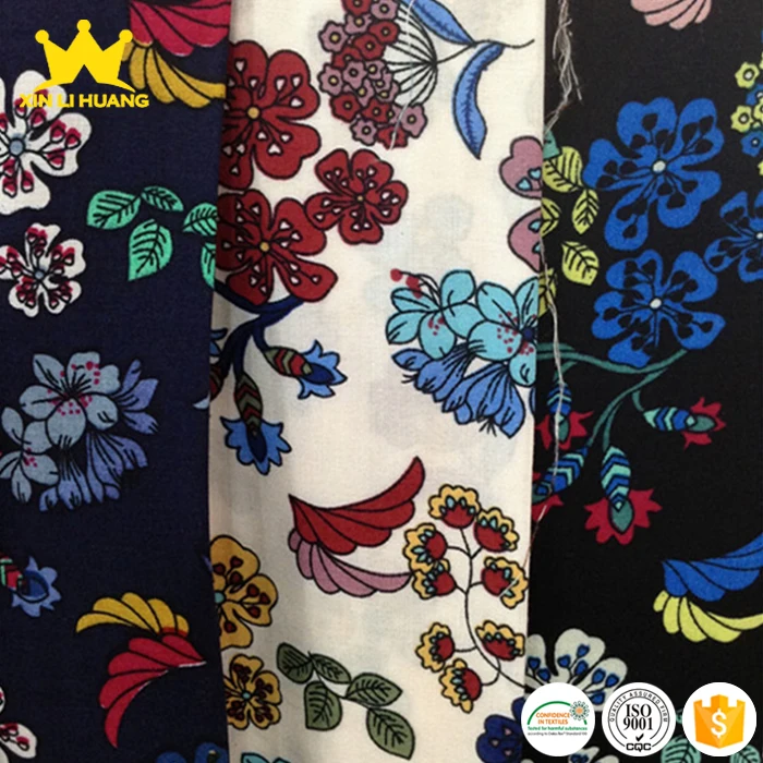 Textile Factory Wholesale Multi Style 100% Floral Printed Rayon Fabric
