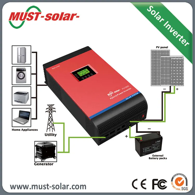 Off Grid Paco 15000 watt AC DC Power Inverter with MPPT Charger