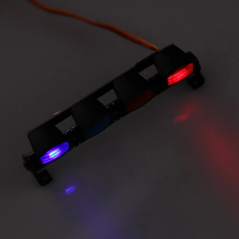 RC Roof Mount Multi-function Ultra Bright LED Lamp Light for 1/10 1/8 RC HSP TAMIYA CC01 4WD Axial SCX10 Model Car