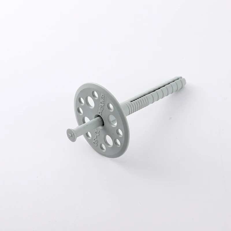
plastic insulation anchor with steel nail/wall anchor 