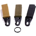 5cm 24g Nylon Carabiner Lock Waist Belt Fast Hang Buckle Military keychain Hook Webbing Molle Buckle