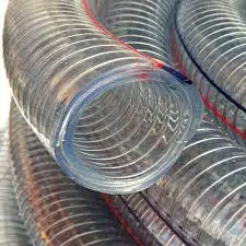 2018 Best quality PVC Transparent Spring Pipe Steel Wire Reinforced Hose