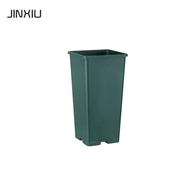Durable plastic square gardening deep flower pots / square plant pots / resin flower pots