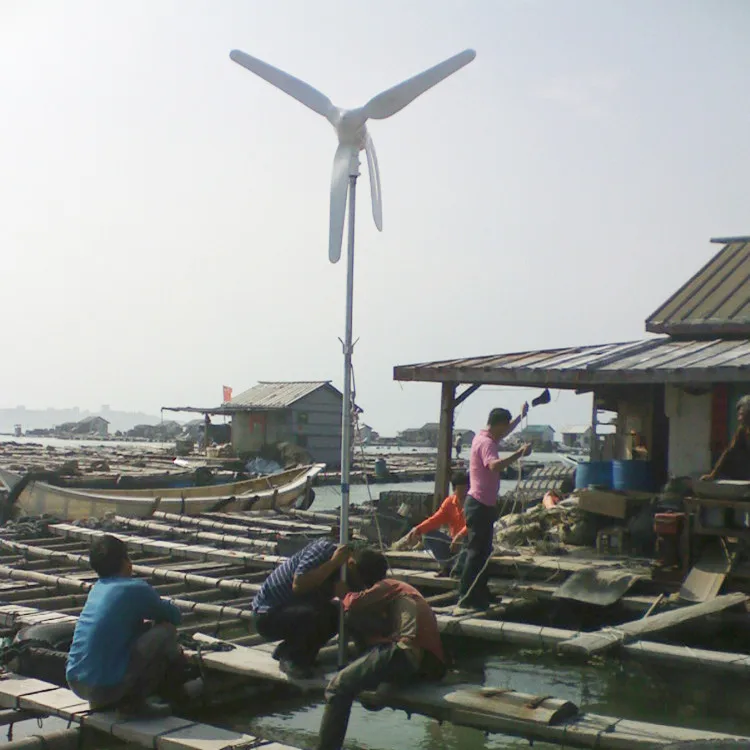 wind turbine generator 48v dc 220v ac output residential wind power turbine