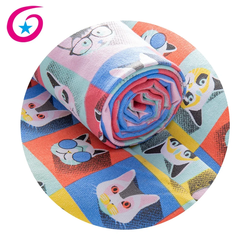 
100% cotton fabric cat print design animal fabric for bags 