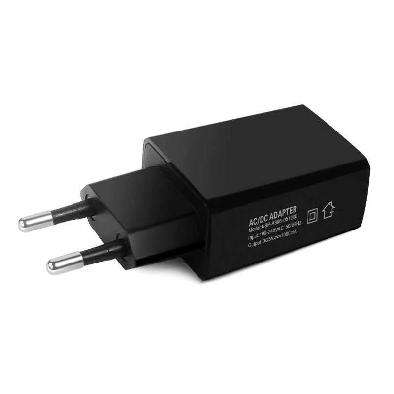 USB ac adapter 5v 1a input 100-240VAC EU/US Plug adaptor