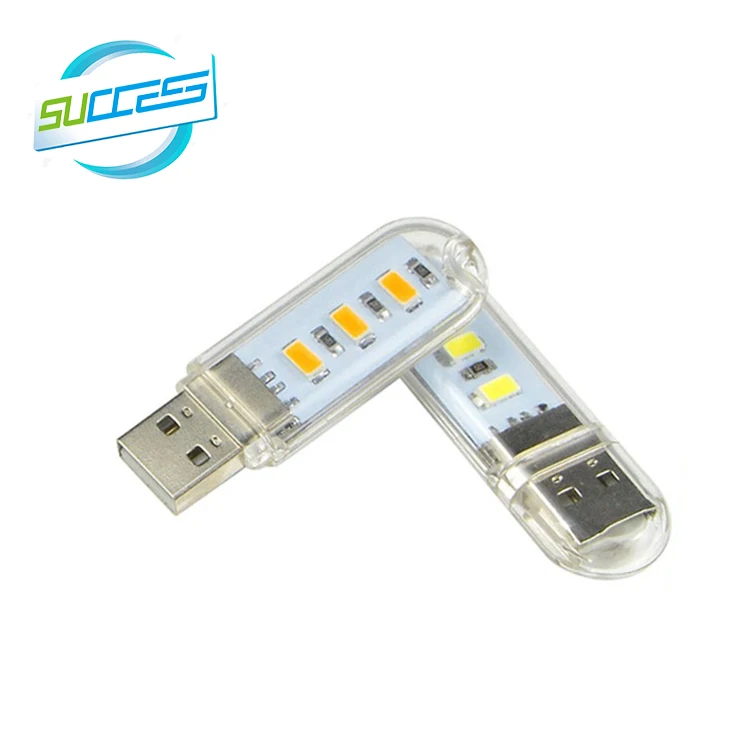 
3 LEDS mini usb led light reading light camping light for laptop notebook PC keyboard 