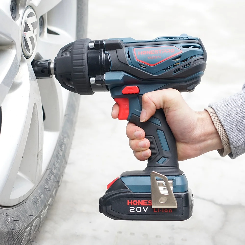 
High Torque 20 Volt 2Ah Lithium Battery Charger Cordless Impact Electric Wrench 