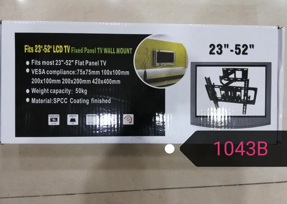 Наклонный кронштейн, подходит для ЖК-экранов HD 26-55 дюймов, шарнирное поворотное настенное крепление для телевизора с полным движением